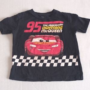 Disney Cars Lightning McQueen Black T-Shirt for Kids